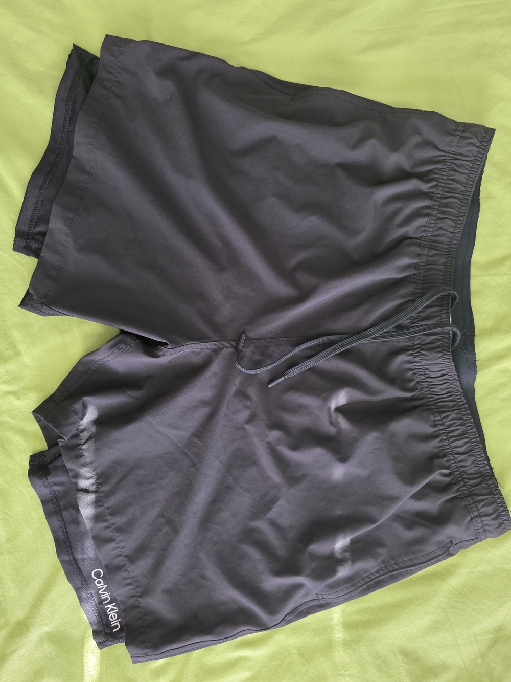 Calvin Klein Black Swimwear Shorts with Logo Tag